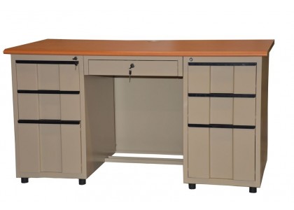 Double Pedestal Computer Desk